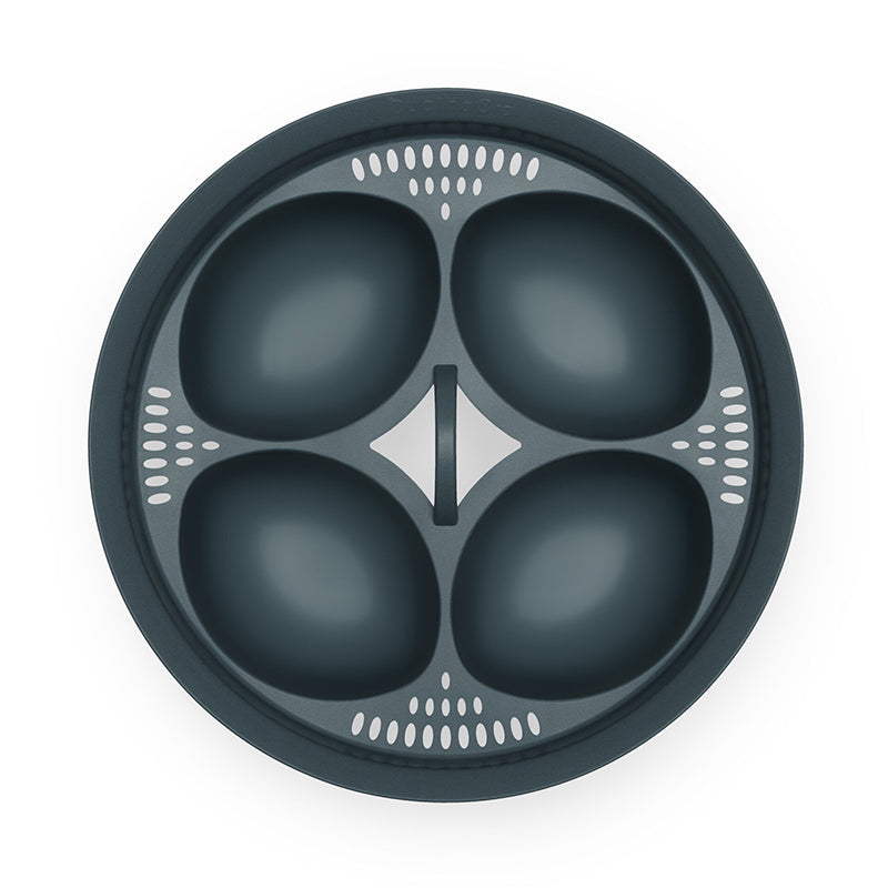 Premium Kitchen Egg Steamer with 4-Hole Holder