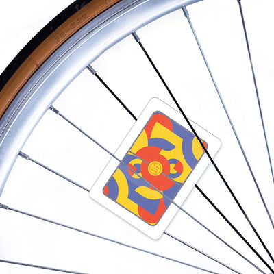 Bike Citizens - Tarjetas Reflectantes para Radios - Serie Bauhaus (Juego de 4)