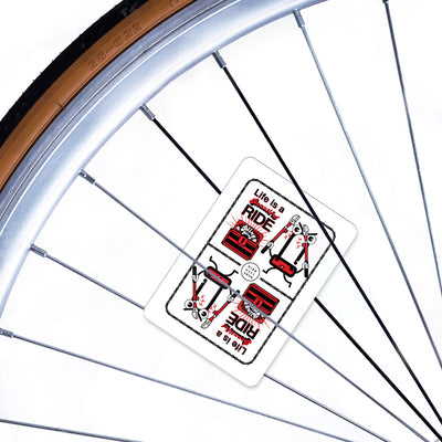 Bike Citizens - Tarjetas Reflectantes para Radios - Serie Bling Bling (Set de 4)