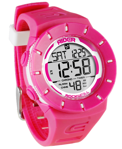 Coliseum Fit™ Forum Watch in Vibrant Pink and White - Korvel
