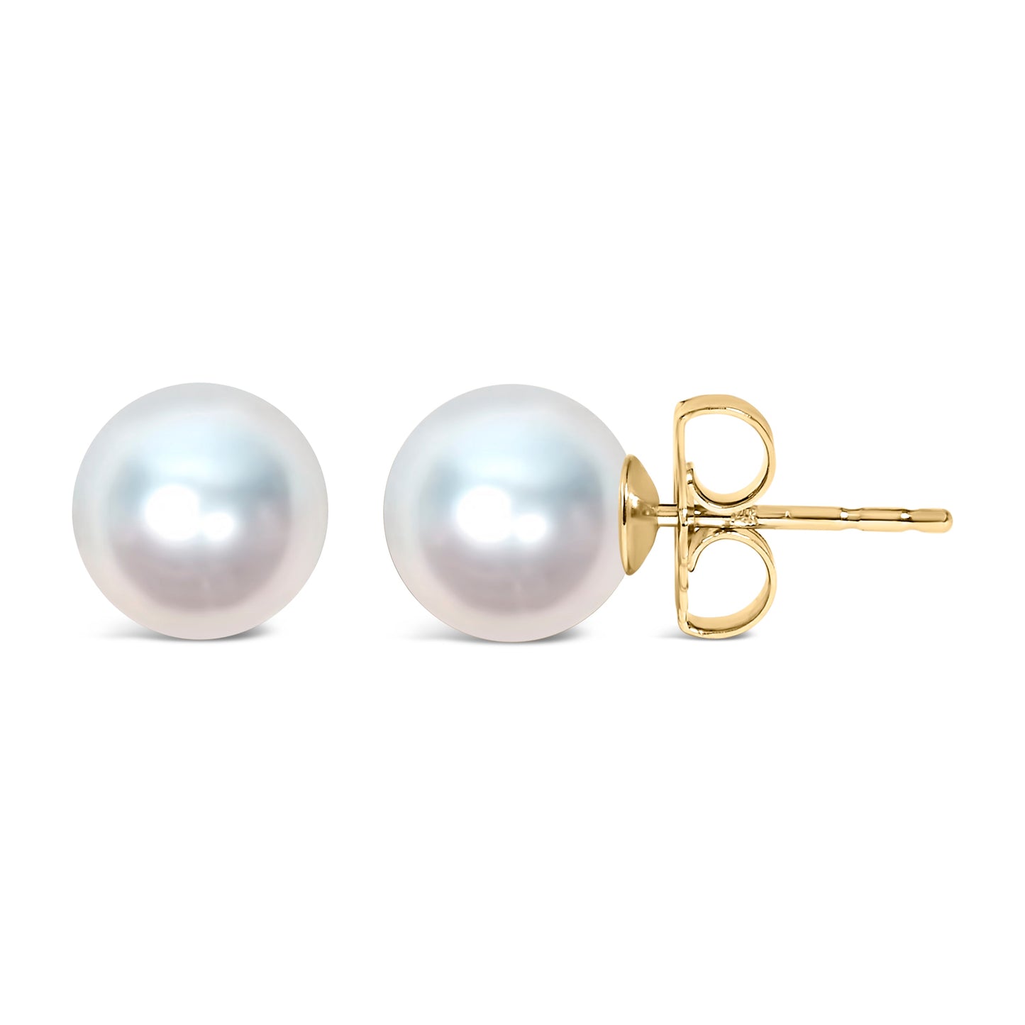 14k White Gold Cultured Freshwater Pearl Stud Earrings