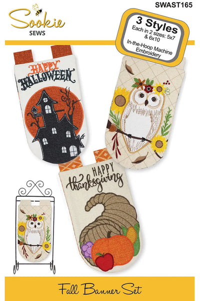 Fall Banner Set In-the-Hoop for Embroidery