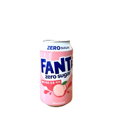 Fanta Zero Sugar Peach – Refreshing Fruity Soda 350ml Can