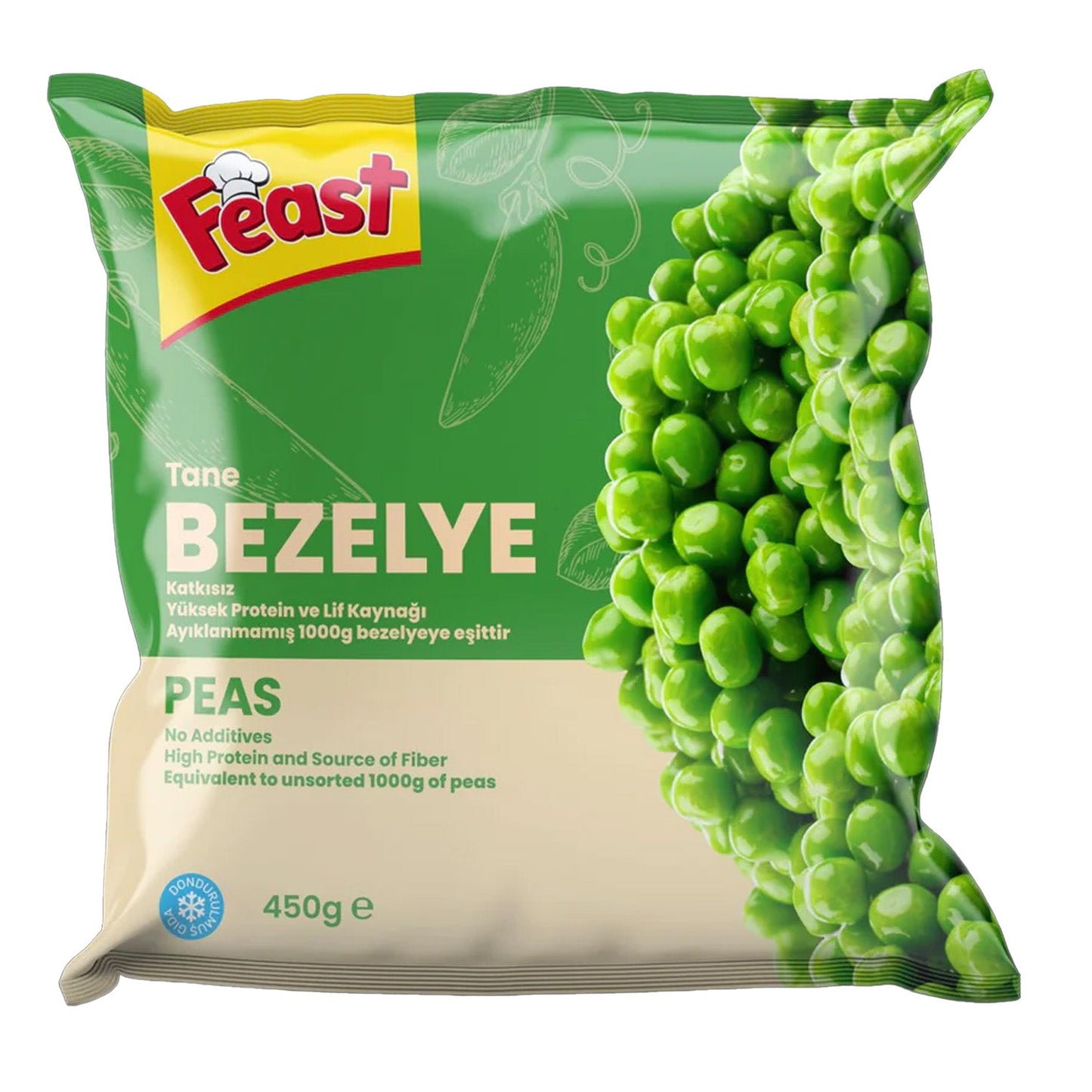 Feast Frozen Peas (Donuk Bezelye) – 450g