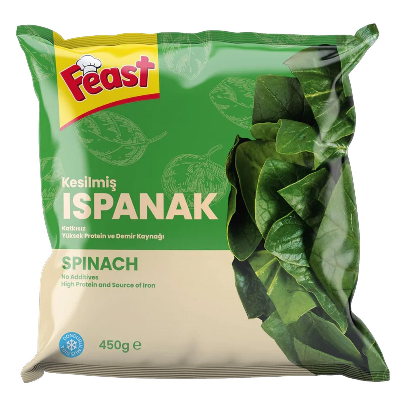 Feast Frozen Spinach (Donuk Ispanak) – 450g