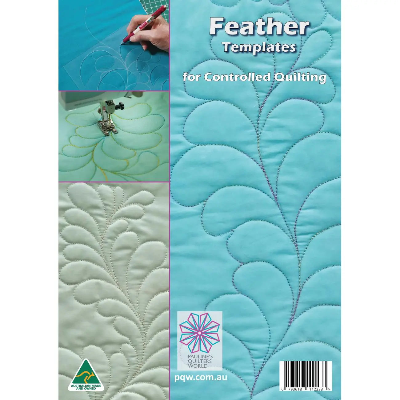 Plantillas de acolchado de plumas para diseños creativos