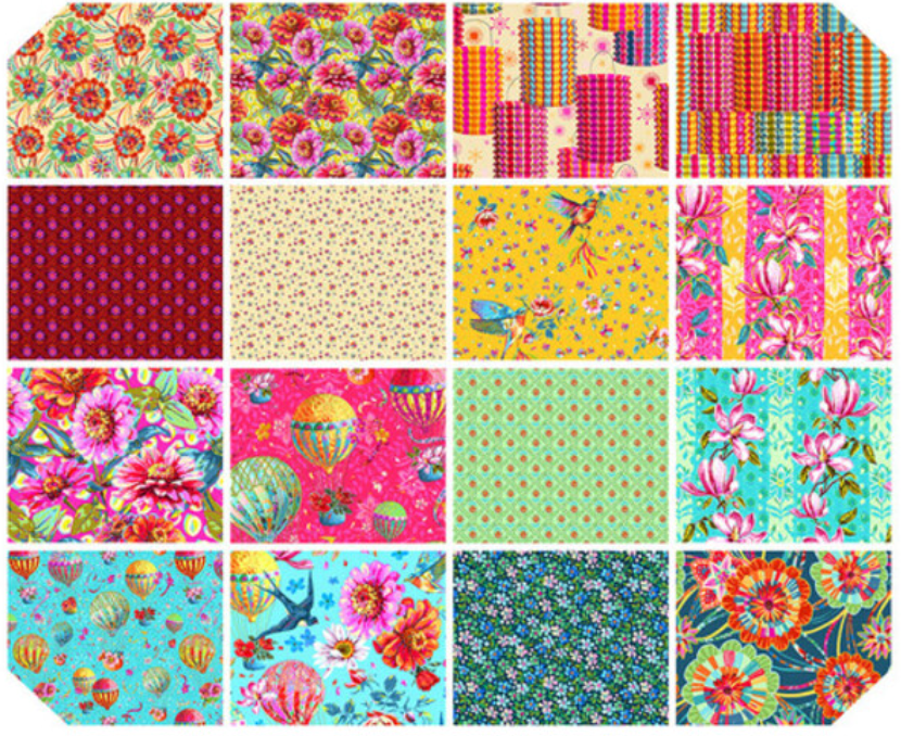Festival 2.5" Strip Roll - Tissu en coton vibrant