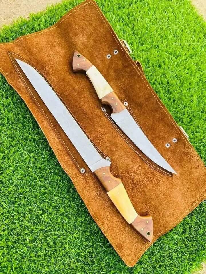 Premium Fillet Knife Set – 440C Stainless Steel with Elegant Rosewood & Bone Handles - Korvel