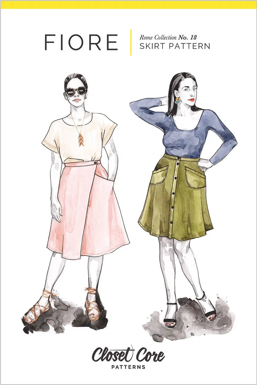 Fiore Skirt - Versatile High-Waisted A-Line Pattern