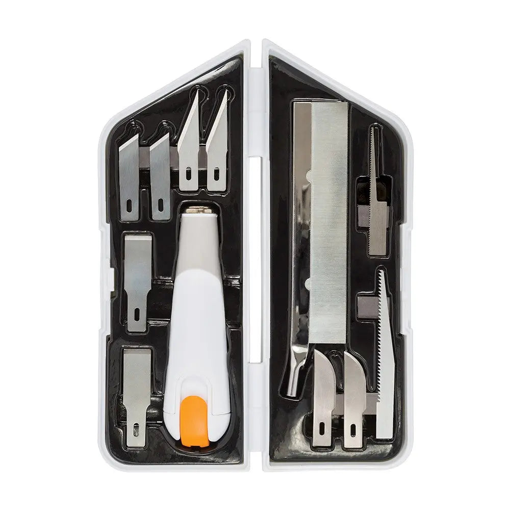 Ensemble de couteaux de détail à changement facile Fiskars Heavy-Duty avec 11 lames