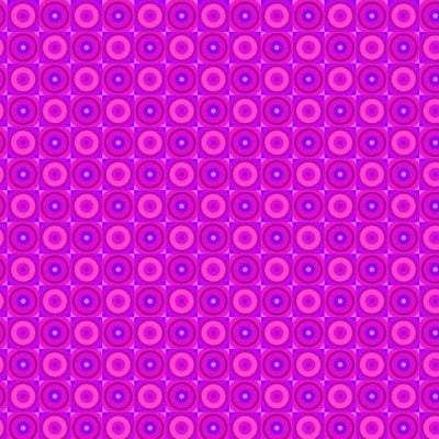 Tela de Algodón Magenta Flock Together Circle Square - 44"/45" por Yarda