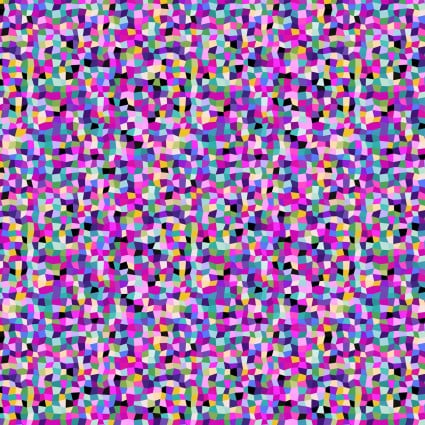 Tissu en coton Flock Together Fractal Jewel - 44"/45" par yard