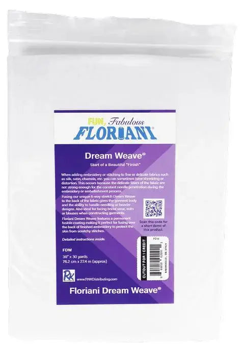 Floriani Dream Weave Fusible White 30" x 3 yds