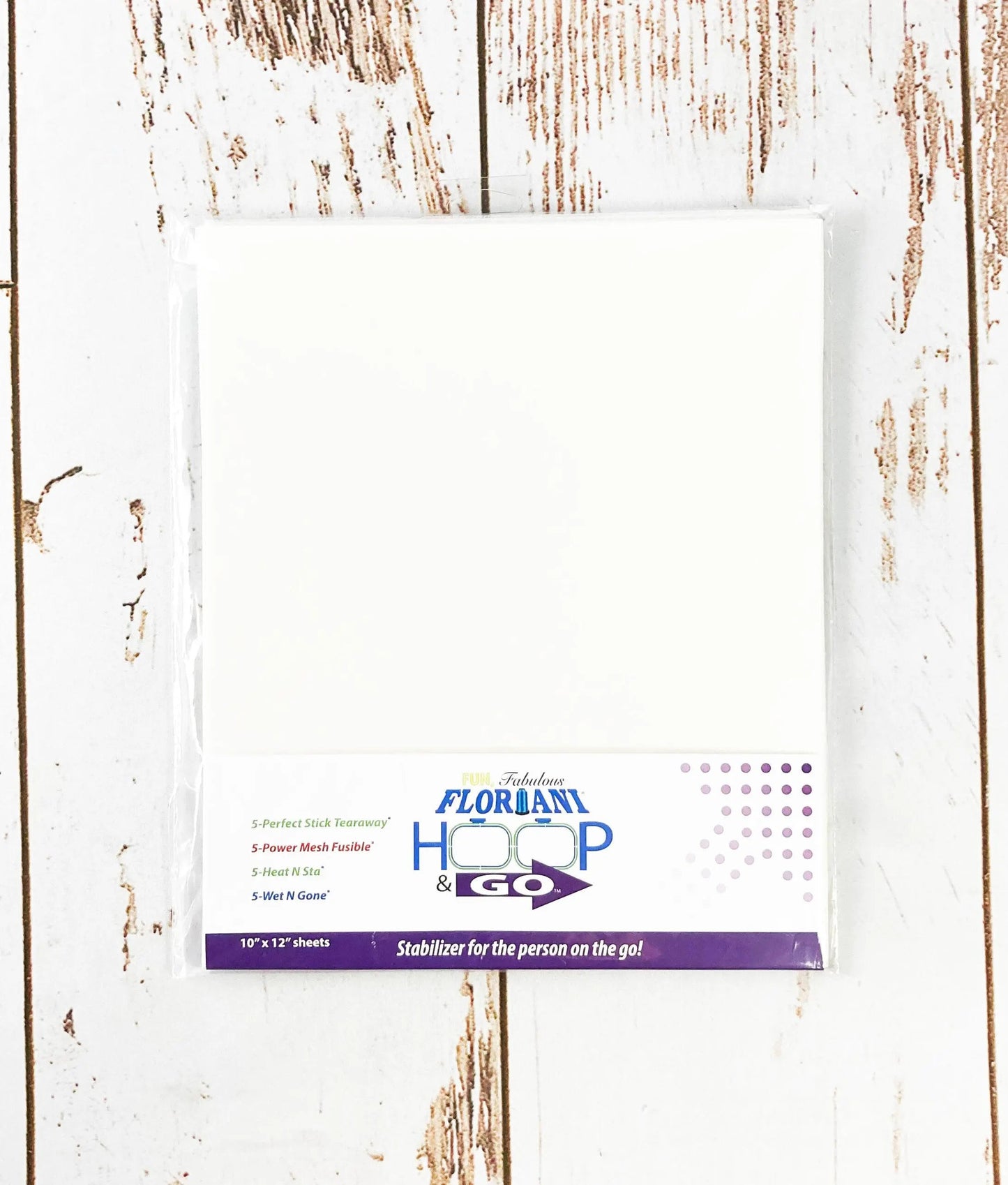 Paquete múltiple Floriani Hoop N Go de 10" - 20 hojas