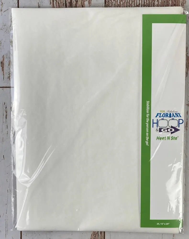 Floriani Hoop N Go 15" Heat N Sta Fusible Tearaway - 25 Pack