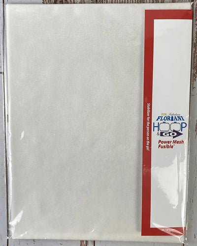 Floriani Hoop N Go 15" Power Mesh Natural Fusible - 25 Pack