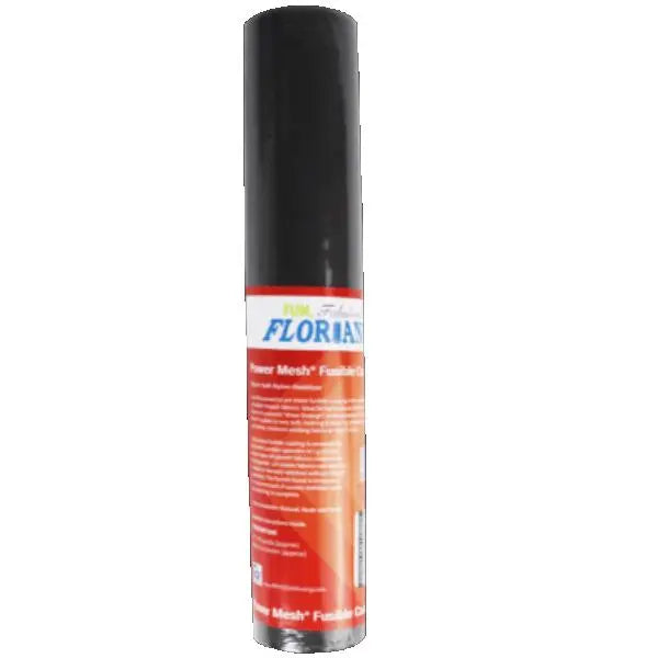 Floriani Power Mesh Fusible - 15" x 10 yds - Onyx