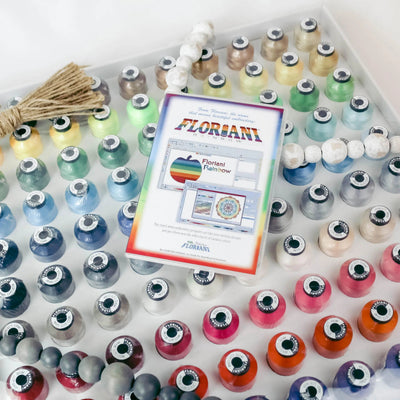Floriani Thread 120 Spool Set - Spectrum Combo with Software