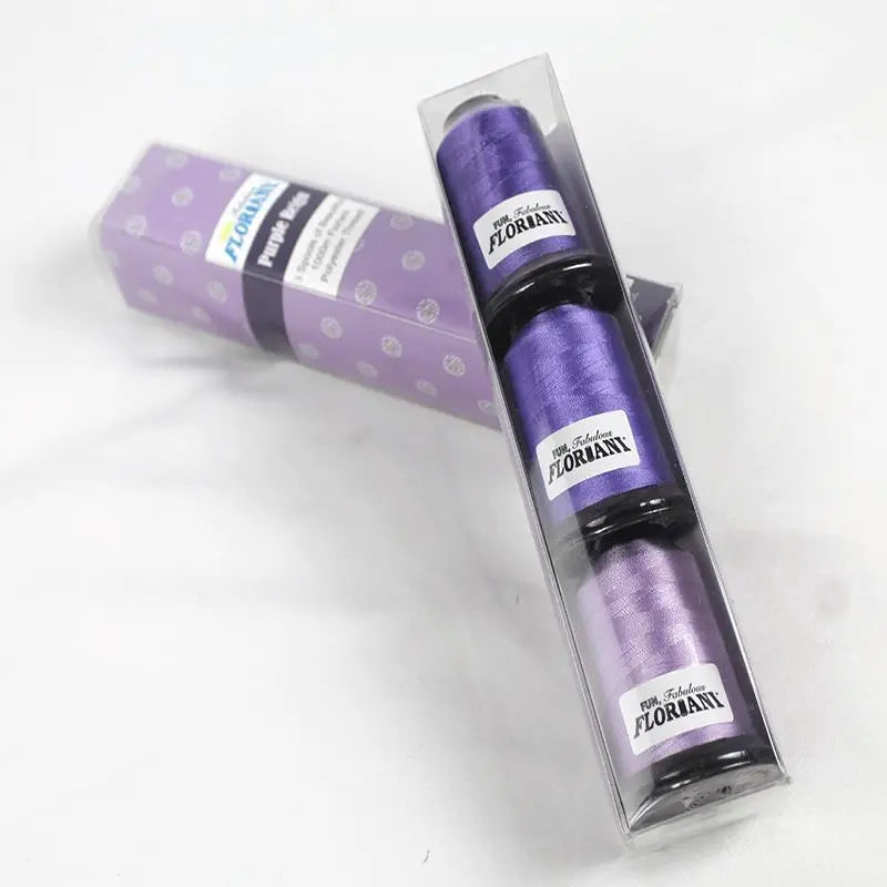 Juego de 3 bobinas de hilo Floriani - Purple Reign