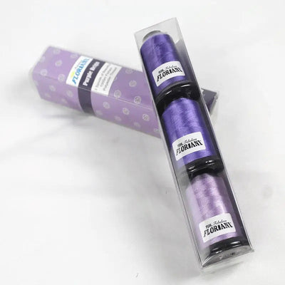 Juego de 3 bobinas de hilo Floriani - Purple Reign
