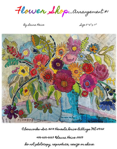 Flower Shop Arrangement #1 Collage Pattern