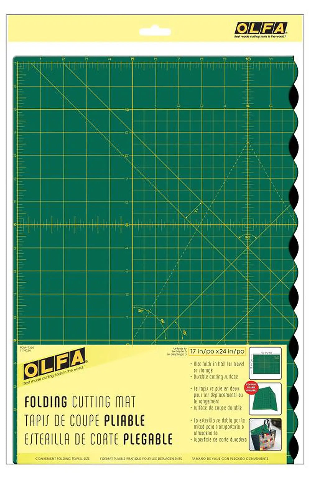 Alfombrilla de Corte Plegable Premium 17in x 24in