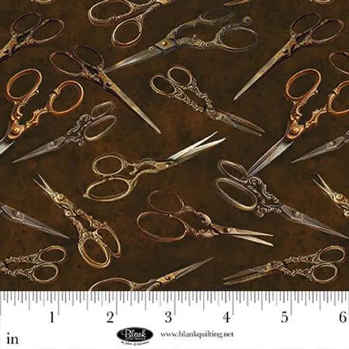 Tissu en coton marron Forget Me Not - 44"/45" par yard