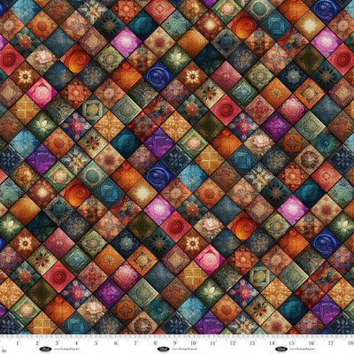 Forget Me Not Sienna Cotton Fabric - 44"/45" Per Yard