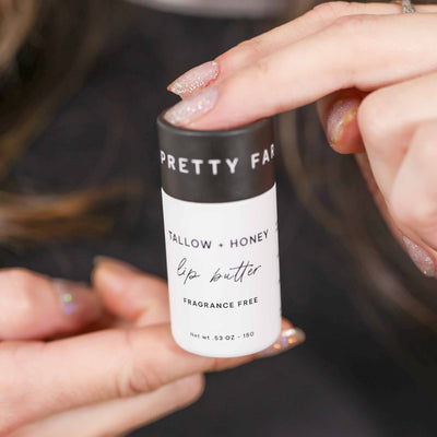 Nourishing Tallow & Honey Lip Butter in Eco-Friendly Travel Tubes