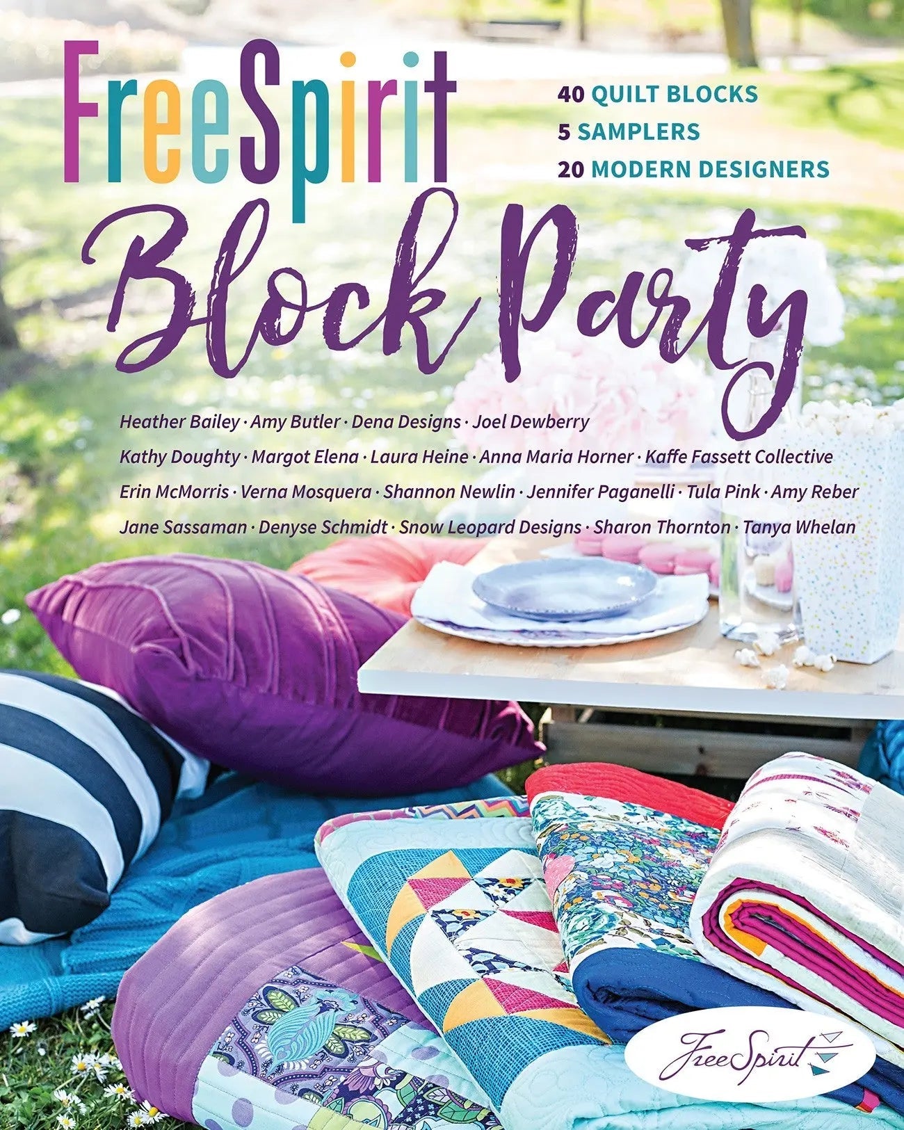 Fiesta de Bloques FreeSpirit: Diseños de Colchas Modernas