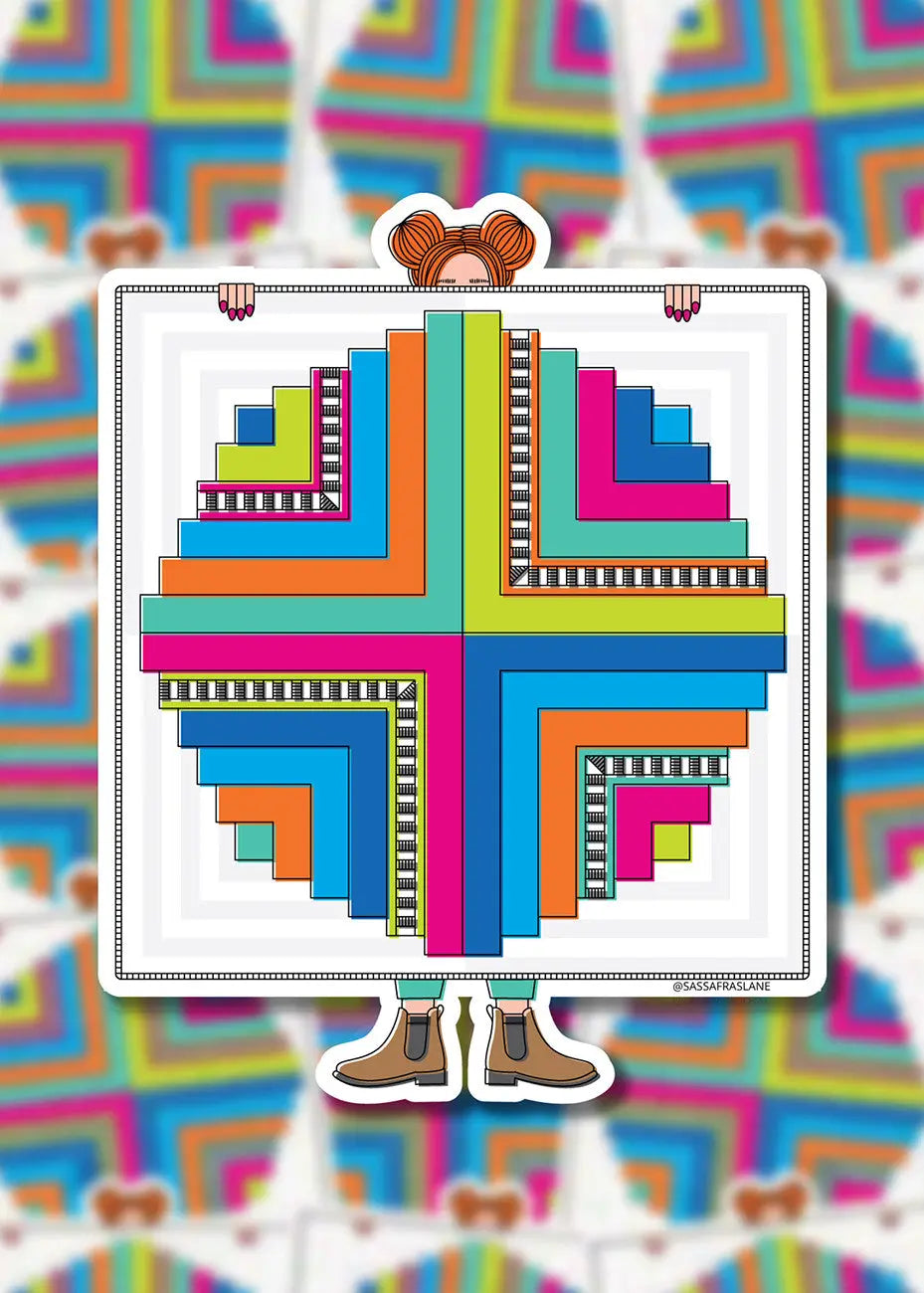 Pegatinas de Quilt Fremont Circle - Set de 6