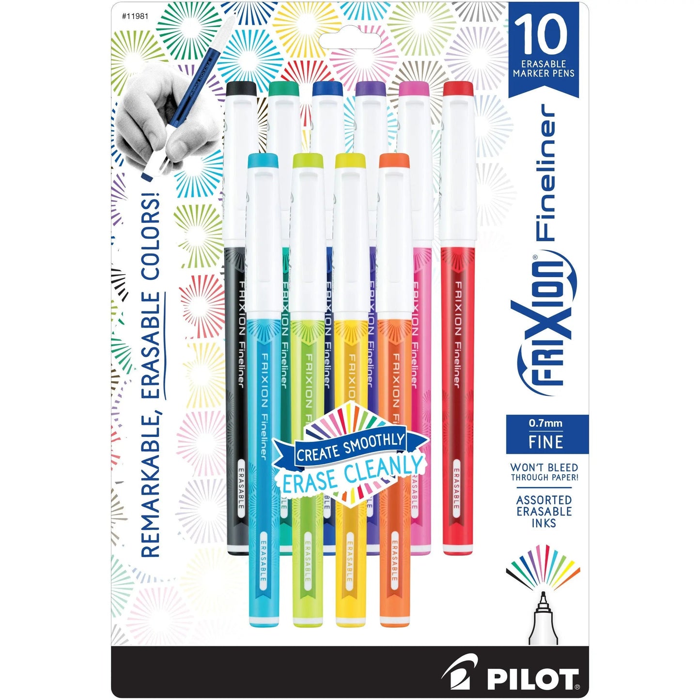 Assortiment de 10 stylos Frixion Fineliner