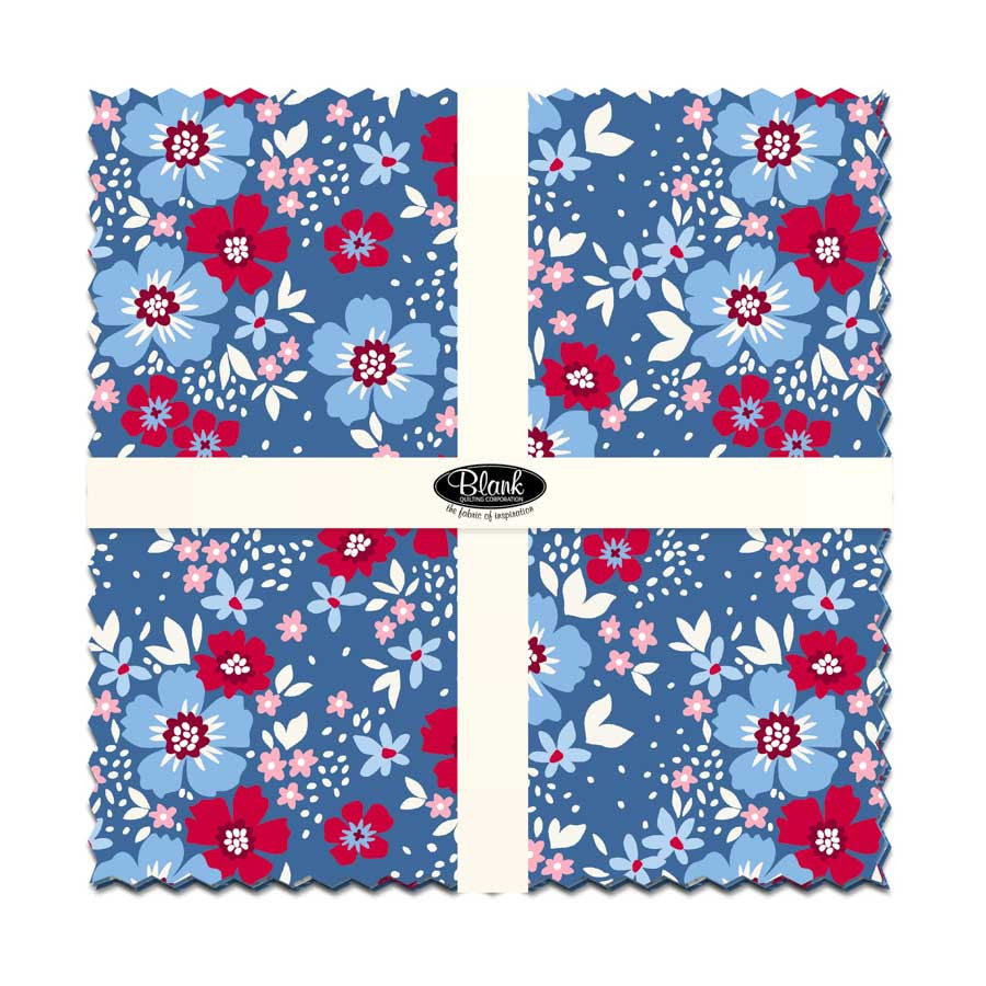 Front Porch Charm 10x10" Squares - Multi Colored Fabric