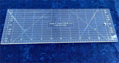 Premium 12" x 4" Quilting Ruler Template