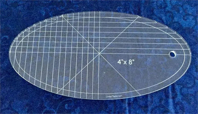 Premium Oval Template 4" x 8" for Effortless Design