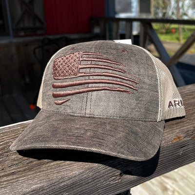 Ariat Youth American Flag Baseball Cap - Korvel