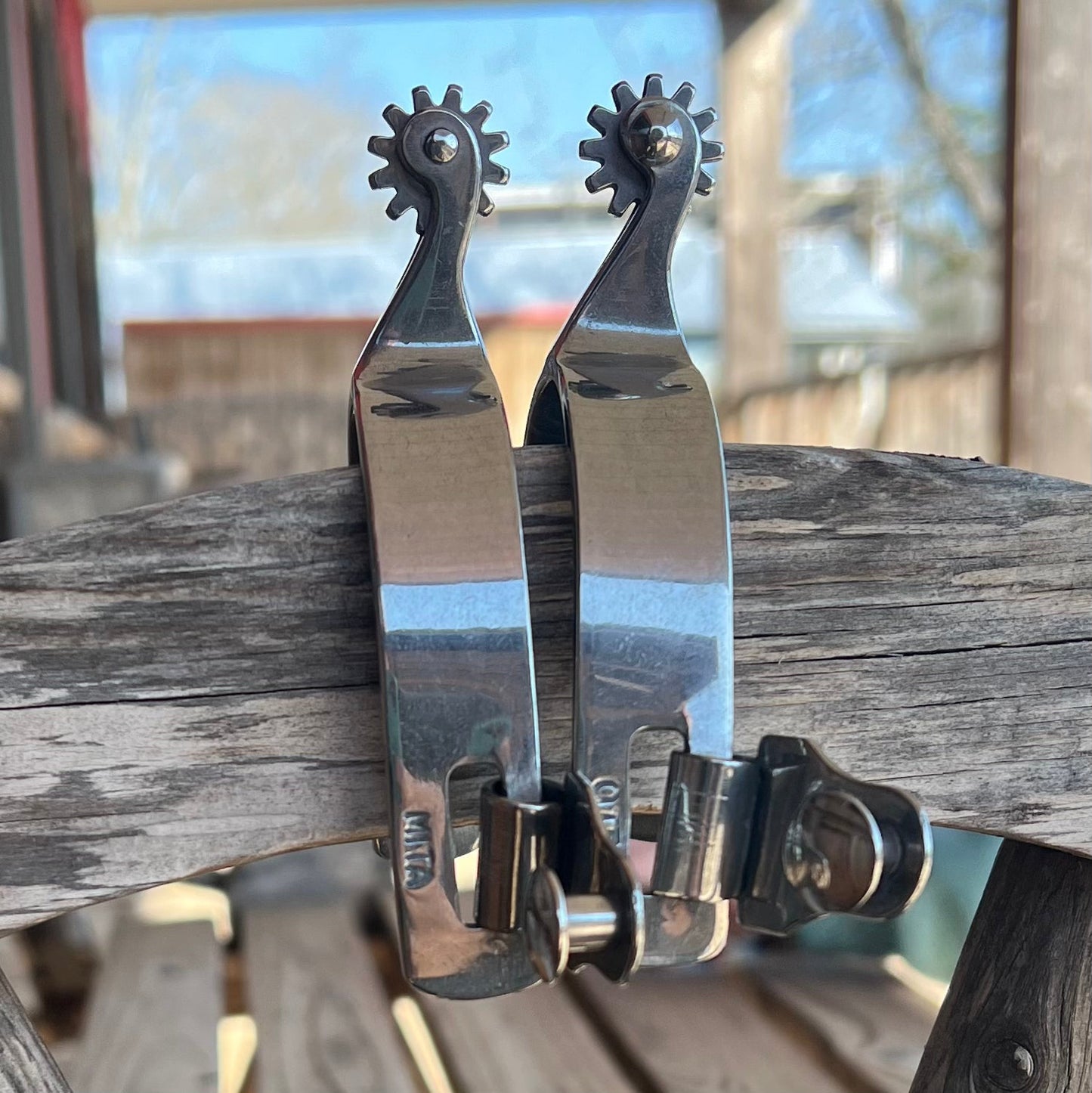 Premium Youth Stainless Steel Spurs with 12 Point Rowel - Korvel