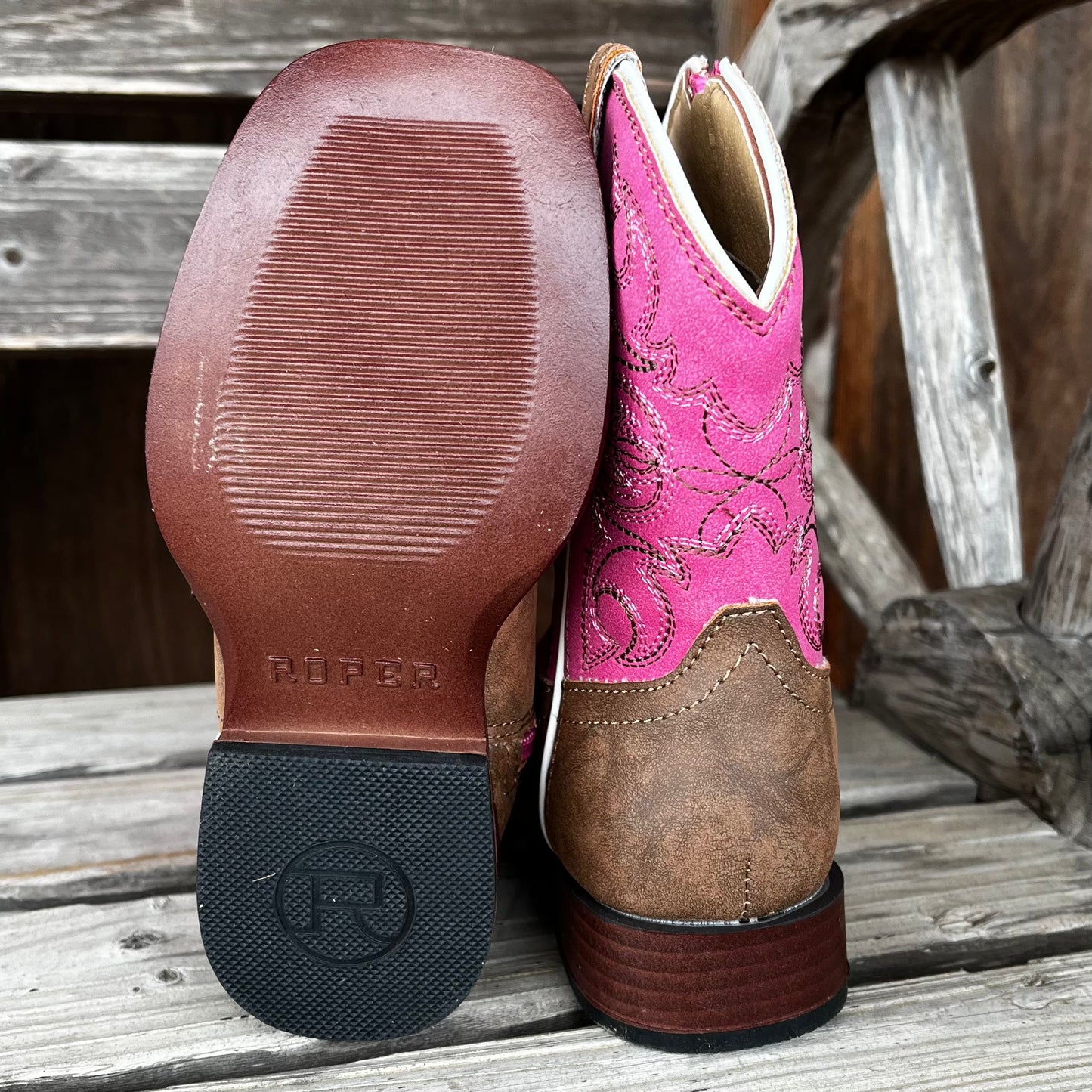 Ainsley Pink Toddler Boots | Roper Girls Collection - Korvel