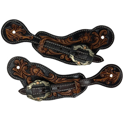 Lonestar Spur Strap - Premium Floral Leather Design