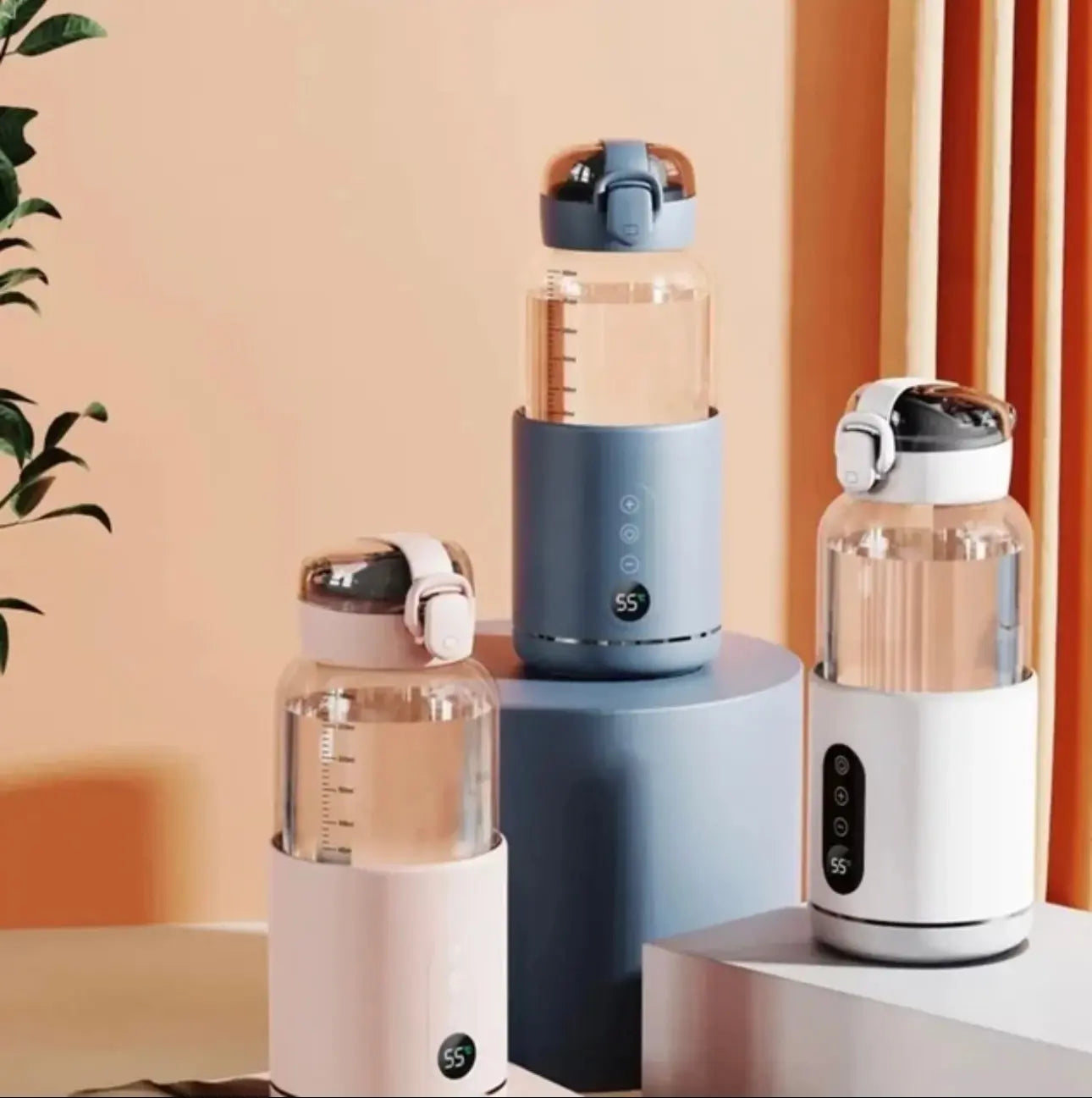Botella de Agua Eléctrica Ligera para Bebés con Pantalla LCD