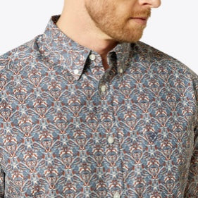 Ariat Men's Paisley Print Button-Up Shirt - Korvel