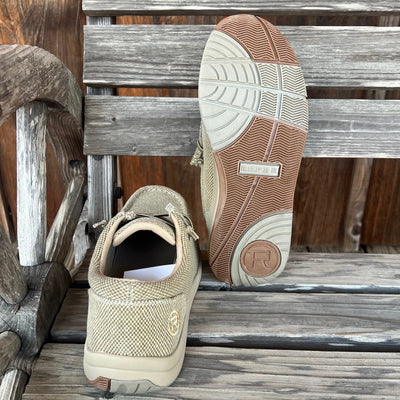 Roper Tan Canvas Chukka Shoes for Men - Korvel