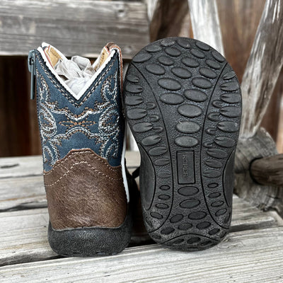 Ainsley Blue Roper Infant Boots for Boys - Korvel
