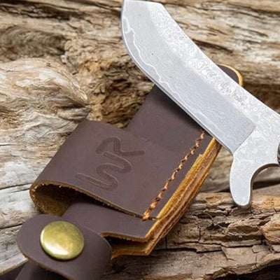Premium Damascus Bullcutter Knife for Outdoor Adventures - Korvel