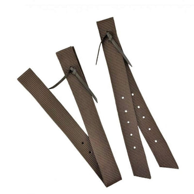 Premium Brown Tie Strap & Off Billet Set for Equestrian Use