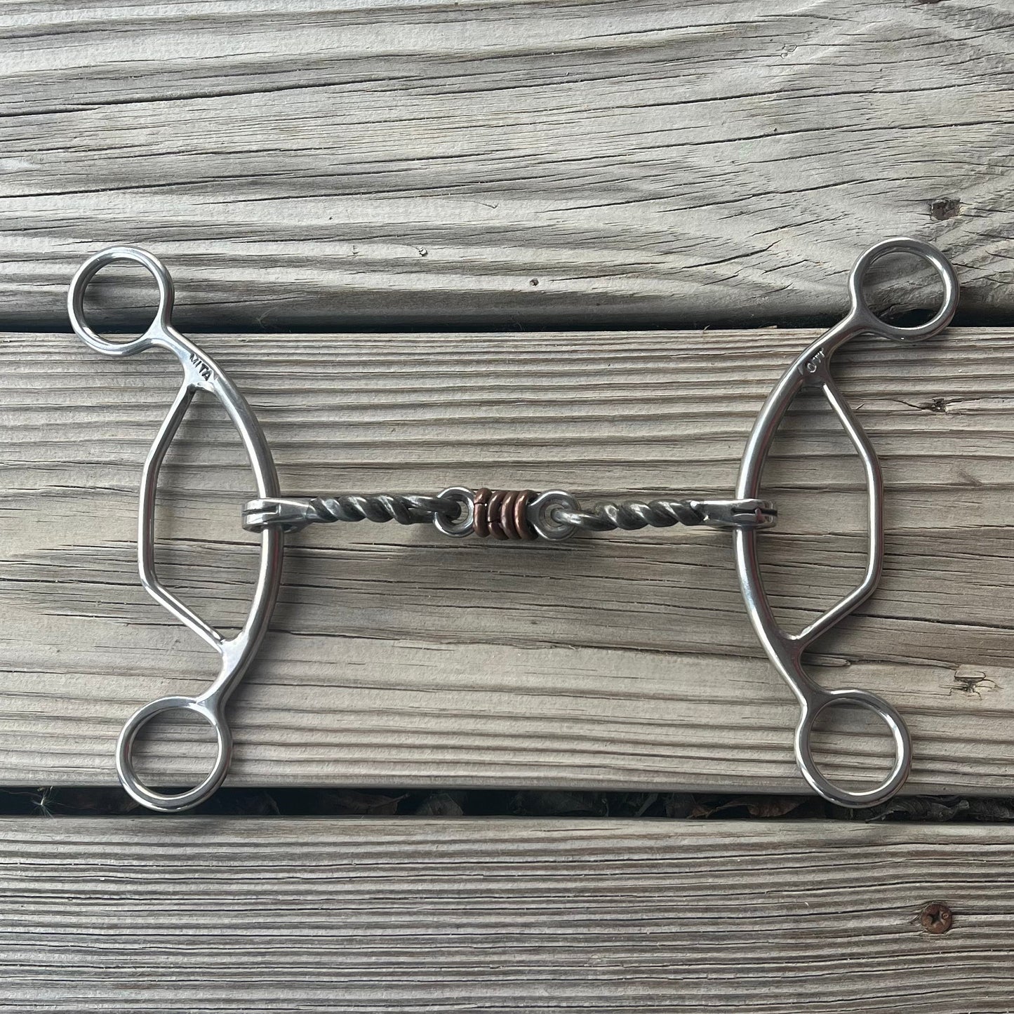 Premium Twisted Roller American Gag Bit for Horses - Korvel