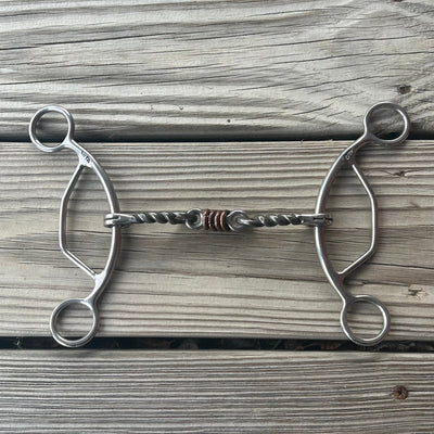 Premium Twisted Roller American Gag Bit for Horses - Korvel