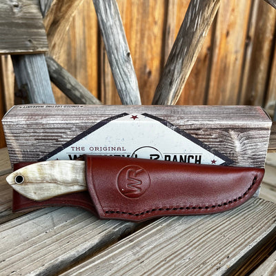 Versatile Ramhorn Drop Tine Knife for Outdoor Adventures - Korvel
