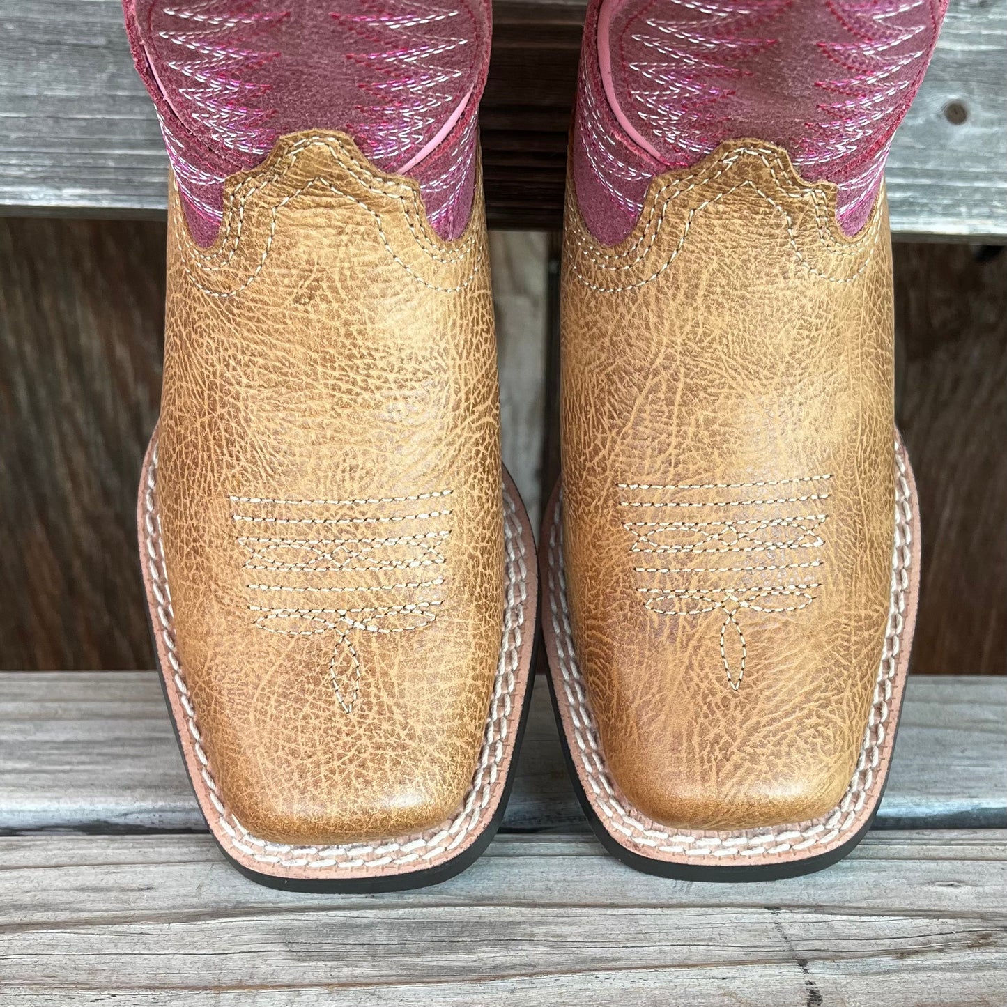 Ariat Girls' Pink Futurity Western Boots - Korvel