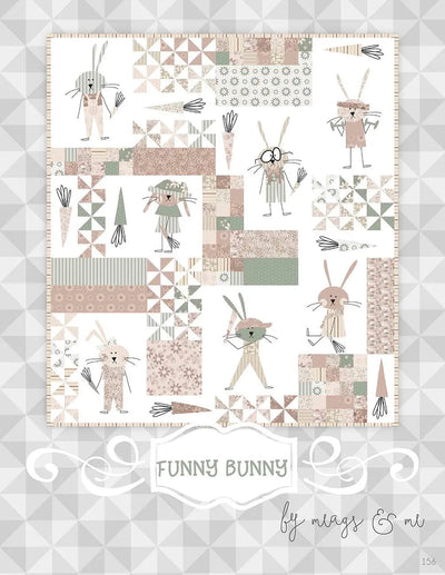 Modèle de Quilt Lapin Amusant